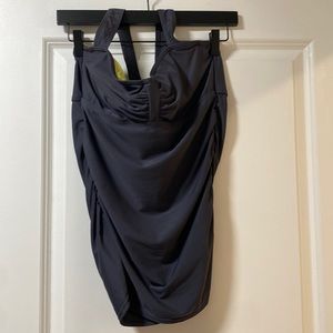 5️⃣/5️⃣ Athleta Swim Top Charcoal L w B/C cup Tall